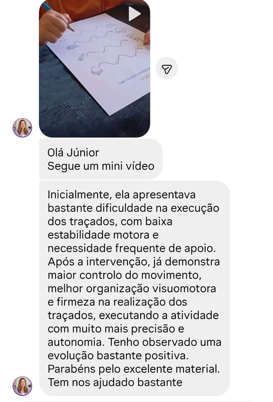 Depoimento mini vídeo evolução traçado