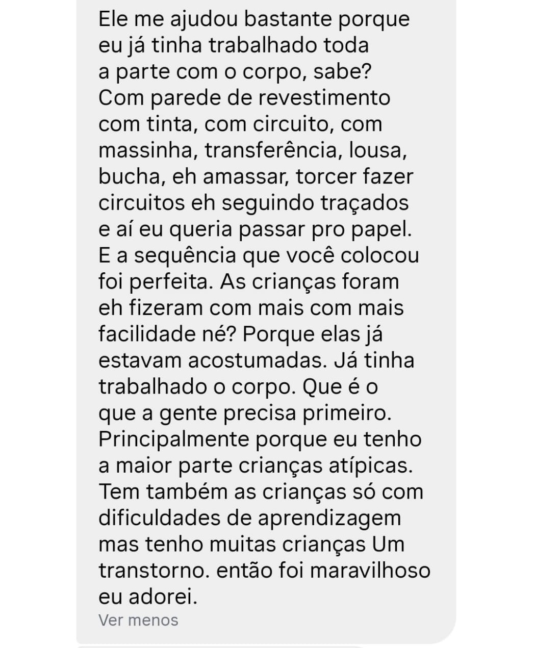 Depoimento sequência estruturada