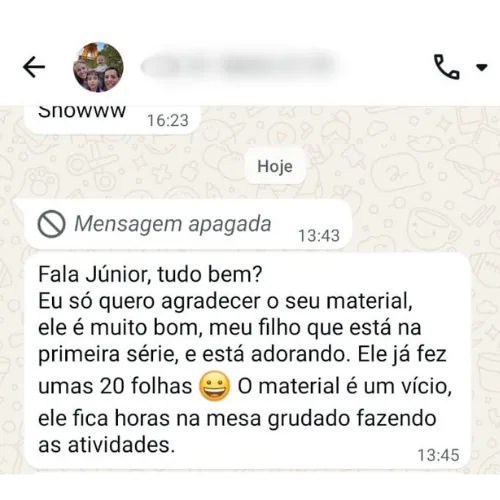 Depoimento de Mãe
