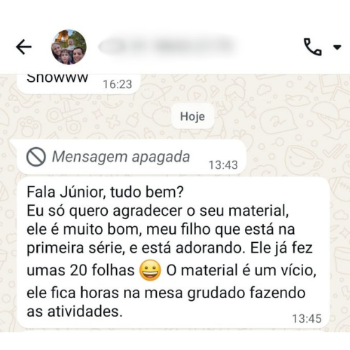 Depoimento de Mãe